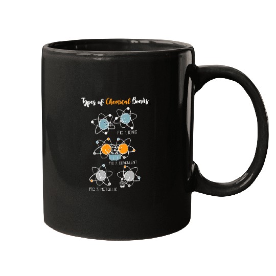 Types Of chemicals Bonds Nerd Geek Funny Chemistry Student Mugs