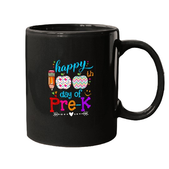 Happy 100th Day of School Kindergarten Teacher or Student 9 Mugs