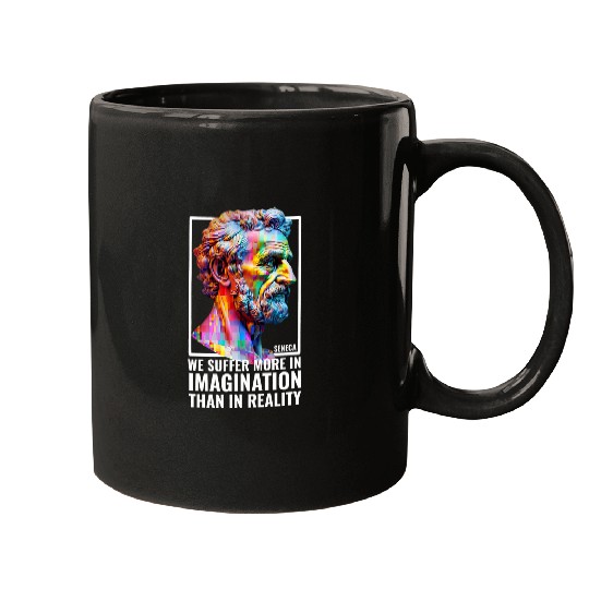 Seneca Quote Stoicism Student Modern Stoic Philosopher Mugs