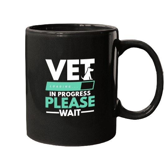 Vet In Progress Loading Animal Doctor Future Veterinarian Mugs