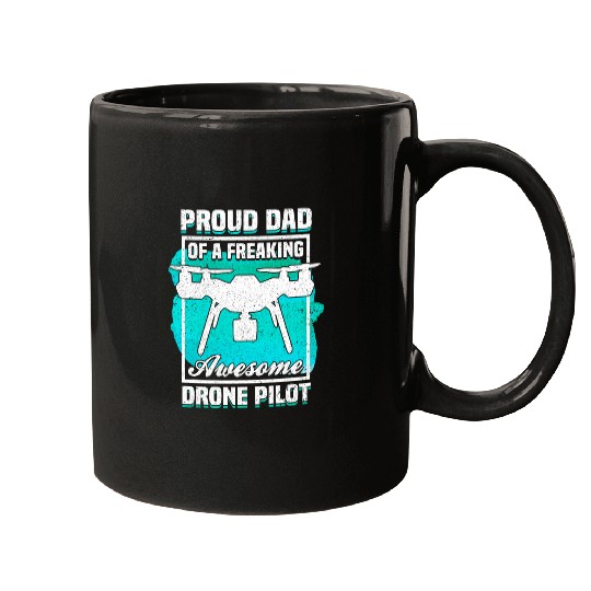 Quadcopter Father Drone Pilot Dad Mugs