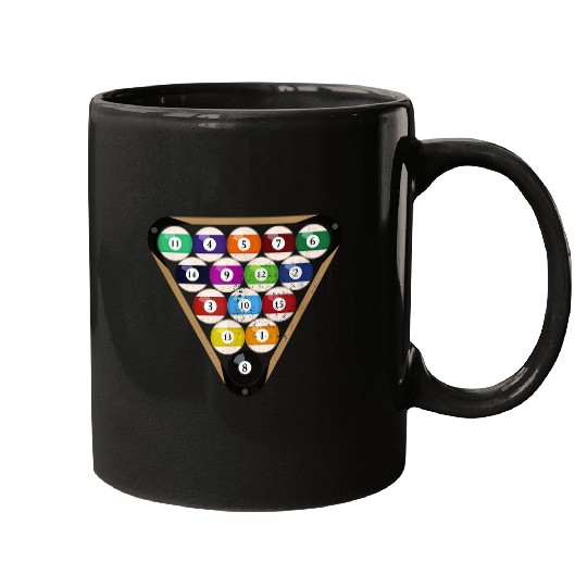 Funny Billiards Cue Ball Design Billiard Pool Player Snooker Mugs