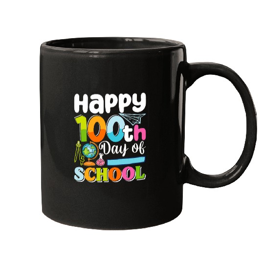 Happy 100th Day Student Cute Kids 100 Days Of School Mugs