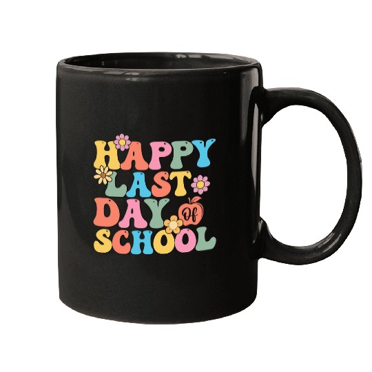 Groovy Happy Last Day of School Teacher Student Graduation 9 Mugs