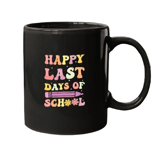 Groovy Happy Last Day of School Teacher Student Mugs