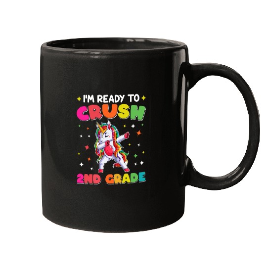Im Ready To Crash 2nd Grade Back To School Dubbing Unicorn Mugs