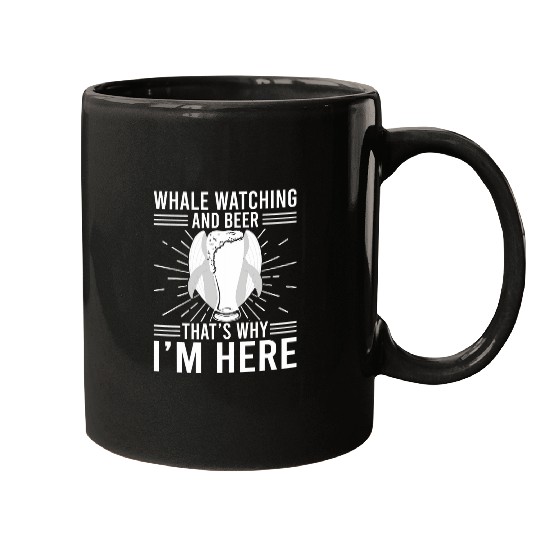 Whale Watching And Beer Marine Scientist Environmentalist Mugs