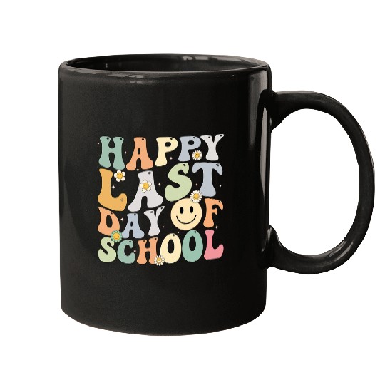 Groovy Happy Last Day of School Teacher Student Graduation 7 Mugs