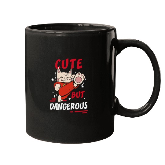 Funny Cute Dangerous Apparel Martial Arts Karate Taekwondo Mugs