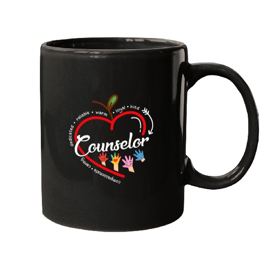 Funny Counselor  Graphic painted hands Back To School Mugs