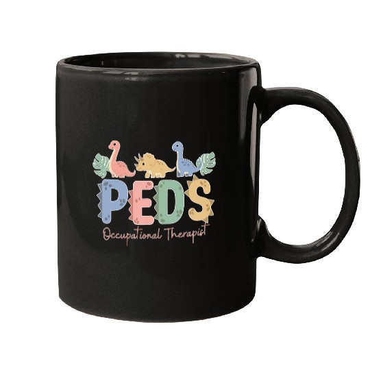 Pediatric Occupational Therapist OT OTA Cute Dinosaur 2 Mugs