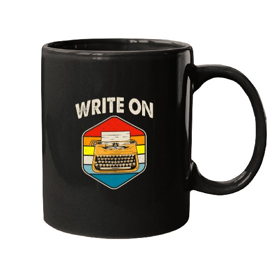 Typewriter Write On Expert Writer Author Writing Lover Mugs