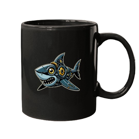 Shark Robots Robotics Engineering Technology Programmer Mugs