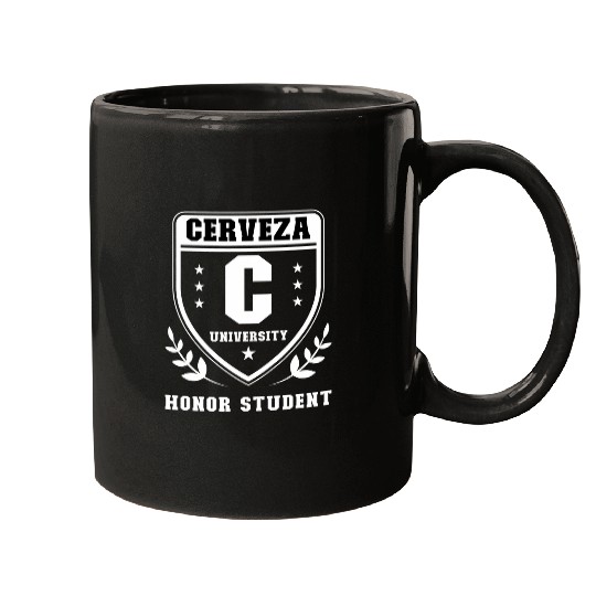 Funny CERVEZA UNIVERSITY Honor Student Mugs