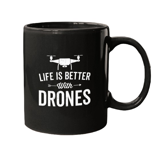 Funny Drone Pilot Lover Quadcopter Operator UAV Humor Pride Mugs