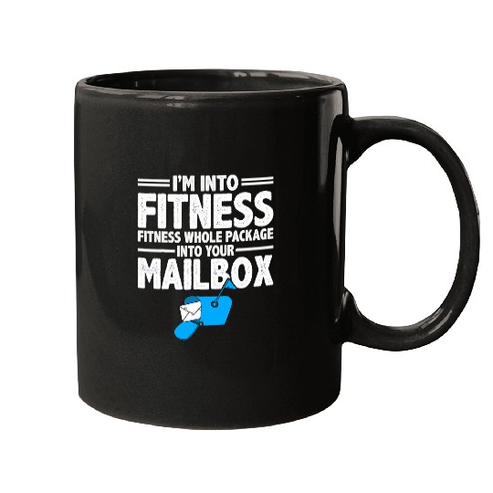 Im Into Fitness Whole Package Postal Worker Mailman Novelty 5 Mugs