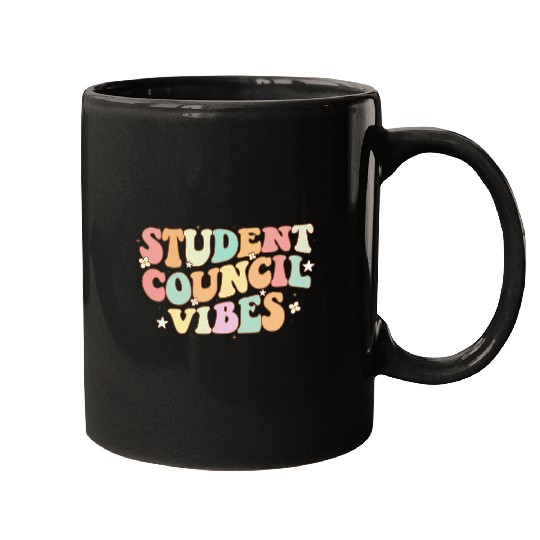 Groovy Student Council Vibes School Student Council Mugs