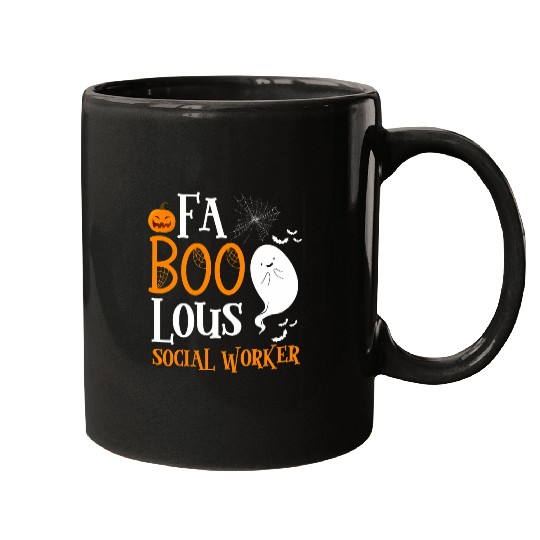 FaBOOlous Social Worker Pedagogy Psychology Halloween Mugs
