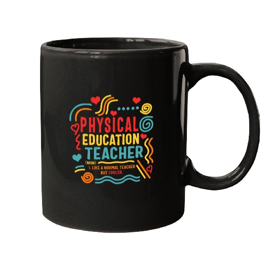 Physical Education Teacher PE Gym Coachs Health Instructor Mugs