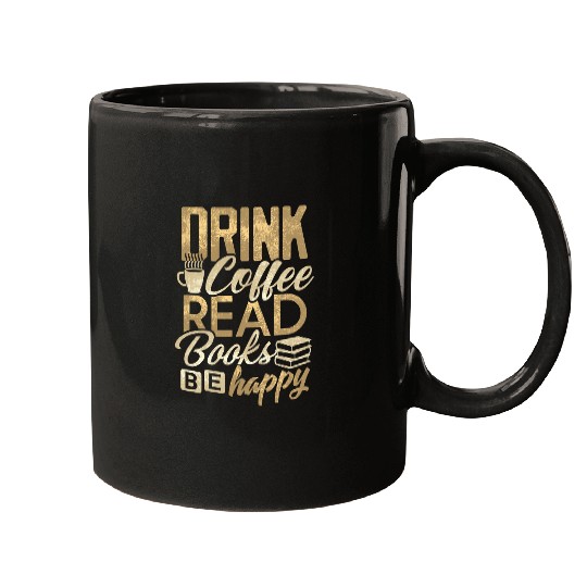 Book Coffee Lover Librarian Drink Coffee Bookworm Mugs