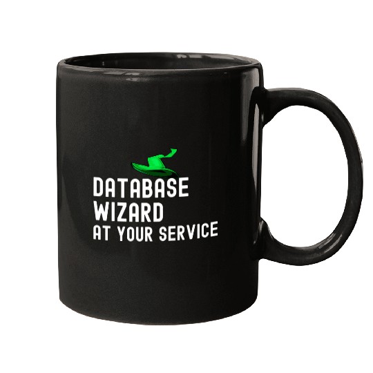 Funny Database Administrator Job Query Programmer Wizard Mugs