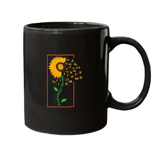 Sunflower Occupational Therapy OT Therapist Mugs