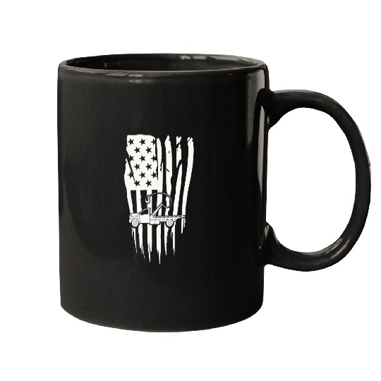 Mens Tow Truck Gifts USA Flag American Themed Decor Trucker Mugs
