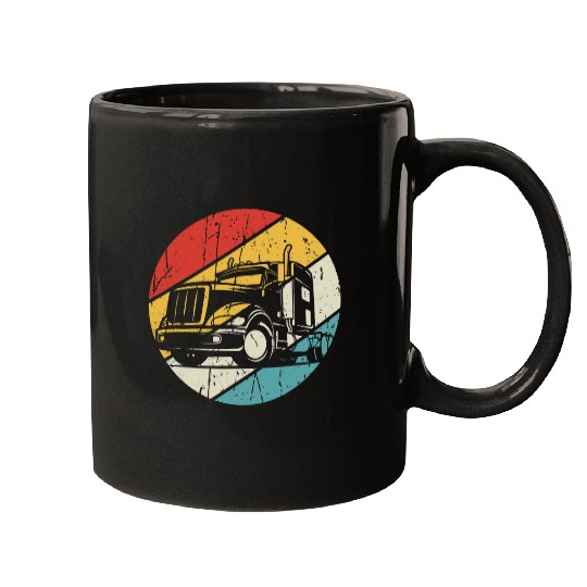 Mens Truck Yeah Truck driver trucker gift saying trucker Mugs