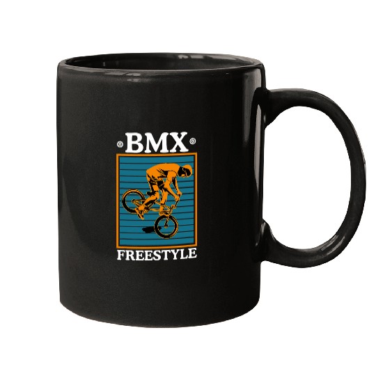 BMX freesstyle Motocross Biker Bike Rider Cyclist Cycling Mugs