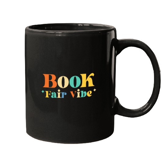 funny reading Book Fair Vibe cute Librarian Reading Mugs