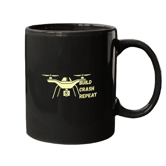 Funny Drone Pilot Quote Quadcopter Drone 1 Mugs