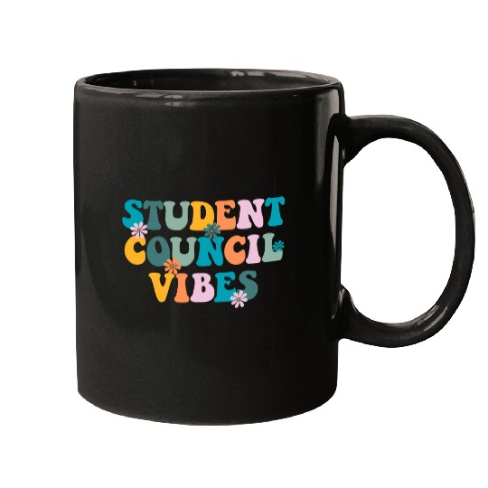 Groovy Student Council Vibes School Student Council 2 Mugs