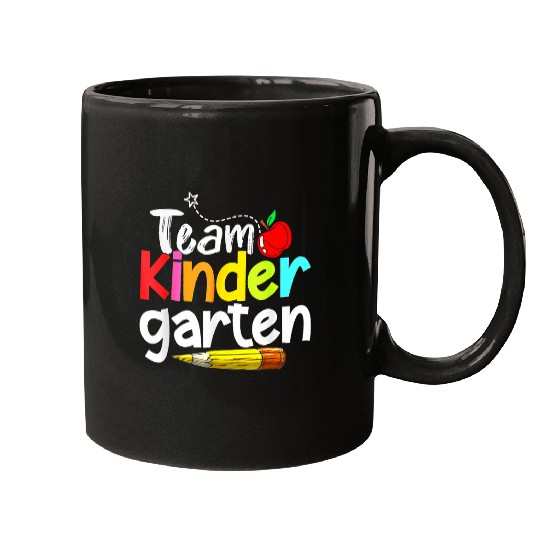 Happy Back To School Team Kindergarten Teacher Student Kids Mugs