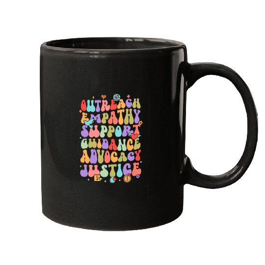 Social Worker LCSW School Counselor Outreach Empathy Support Mugs