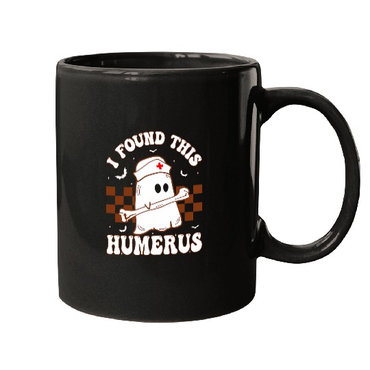 Halloween nurses Costume I Found This Humerus Groovy Mugs