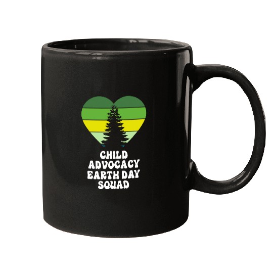 Child Advocacy Social Worker Earth Day Squad Mugs