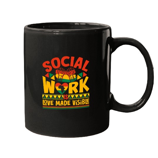 Social Worker Month Black History Month Black Social Worker Mugs