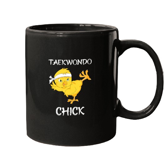 Taekwondo Chick Martial Arts For Boys Girls Women Toddler Mugs