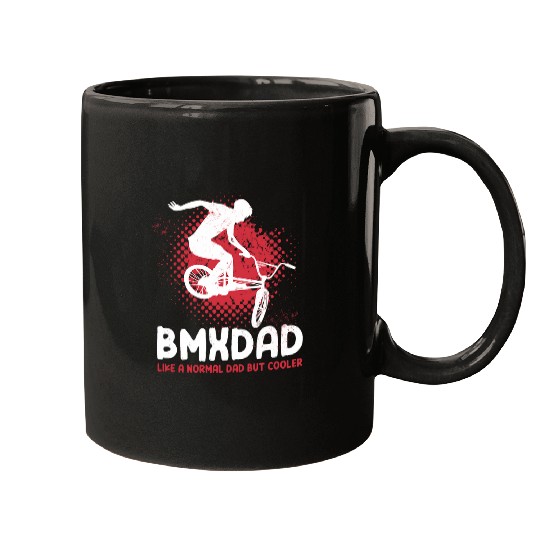 Like A Normal Dad But Cooler Bmx Cycling Biker Men Mugs