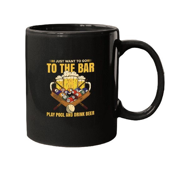Mens Pool Billiard For Pool Player Billiard Player 8 Mugs
