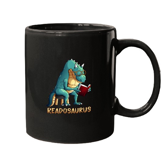 Cool Readosaurus Funny Dinosaur Reading Book Lover Gift Mugs