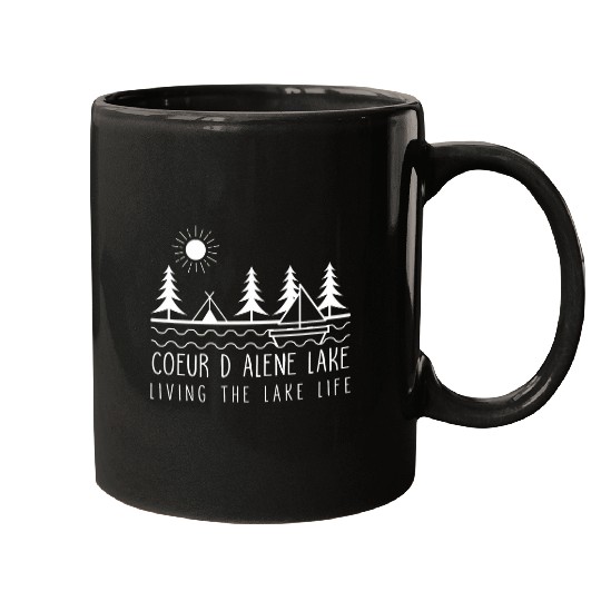 Living the Lake Life Coeur dAlene Lake Kayaking Idaho Kayak Mugs