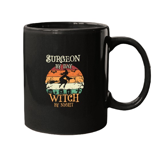 Surgeon by day witch by night Halloween Mugs