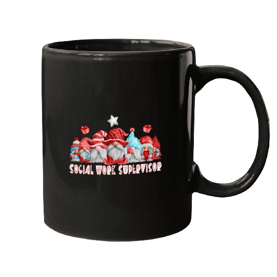 Social Work Supervisor Job Christmas Gnome Back To School Mugs