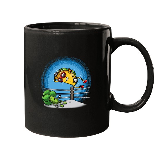 Taco Wrestling Mexican Wrestler Cinco De Mayo Kids 1 Mugs