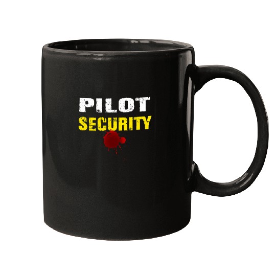 Halloween Adult Costume Pilot Security Dad Mom 1 Mugs