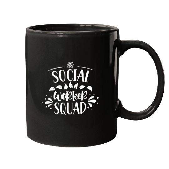 Social Worker Squad Job Graduation Work Mugs