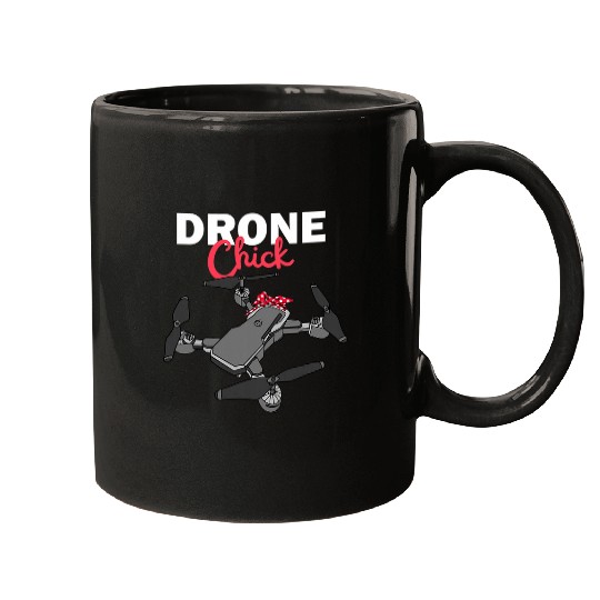 FPV Drone Girl Quadcopter Race Pilot Art Mugs