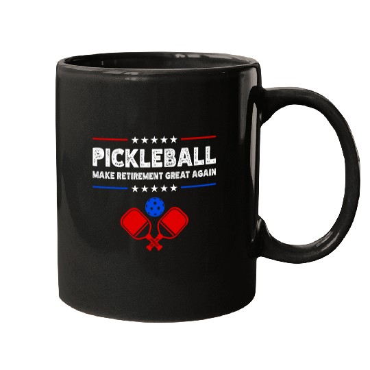 Make Retirement Great Again Pickleball Mugs