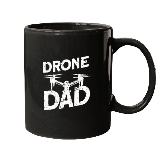 Mens Drone Dad Drone Pilot vintages Drone 2 Mugs